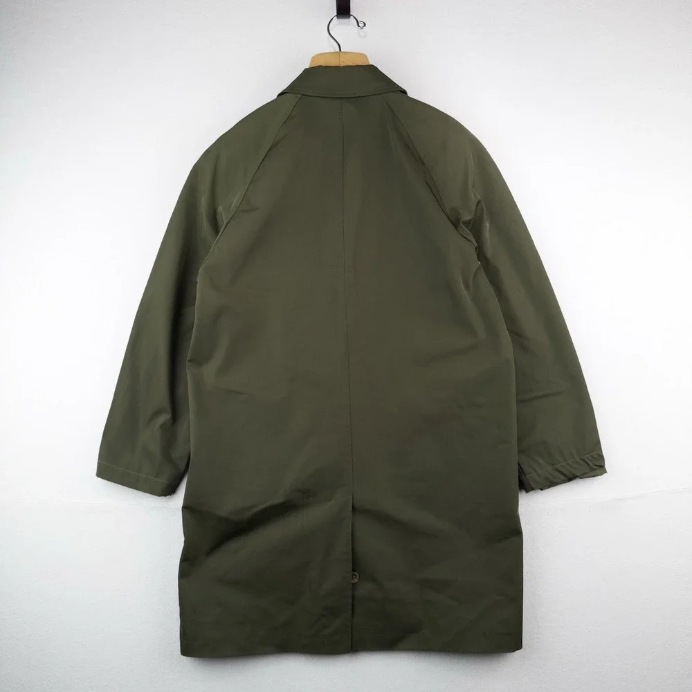 Gap Mac Rain Coat Olive Green Men's M Relaxed Fit Water Resistant Wind Proof